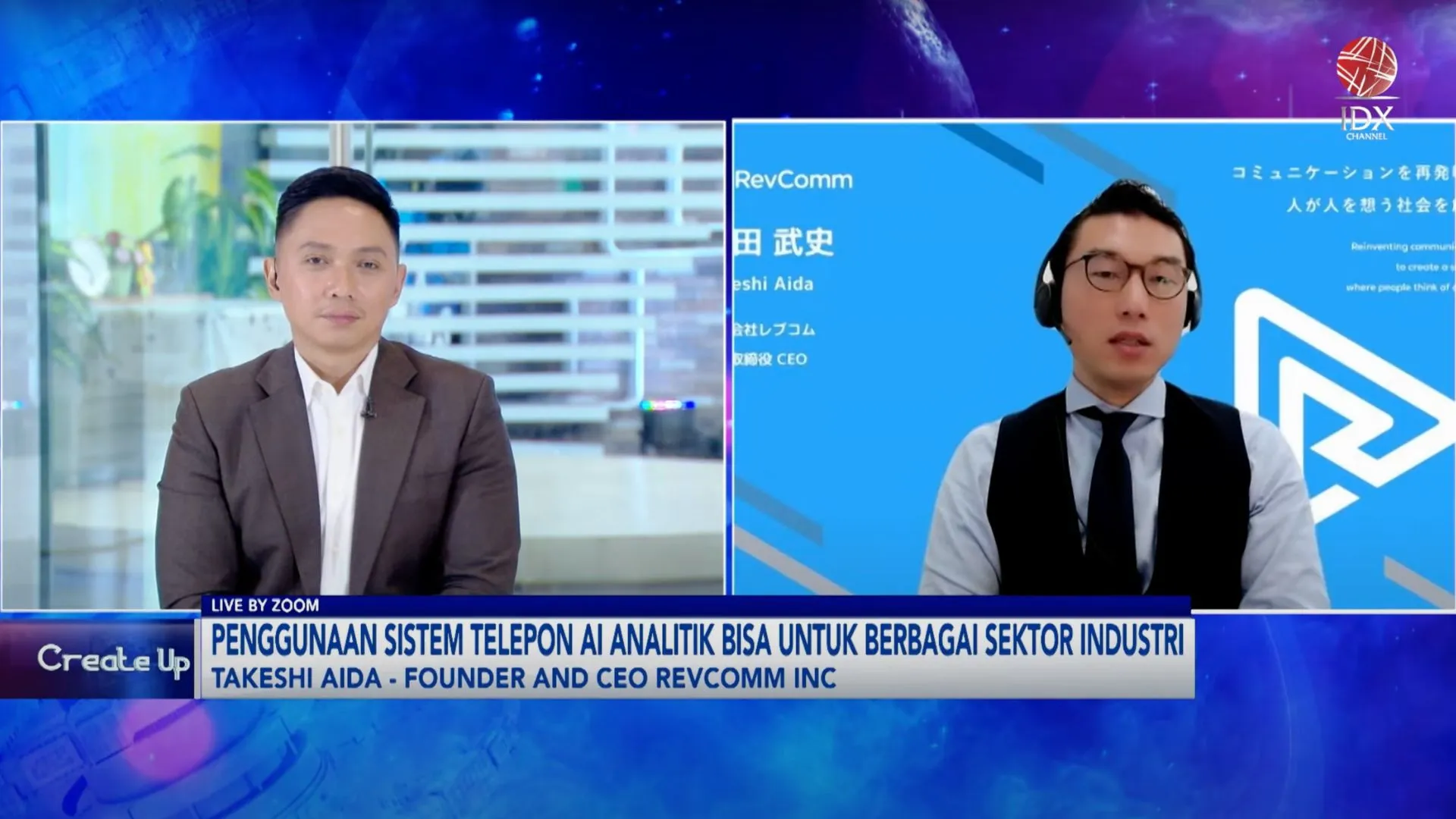 Takeshi Aida, Founder dan CEO RevComm dalam wawancara eksklusif bersama IDX Channel