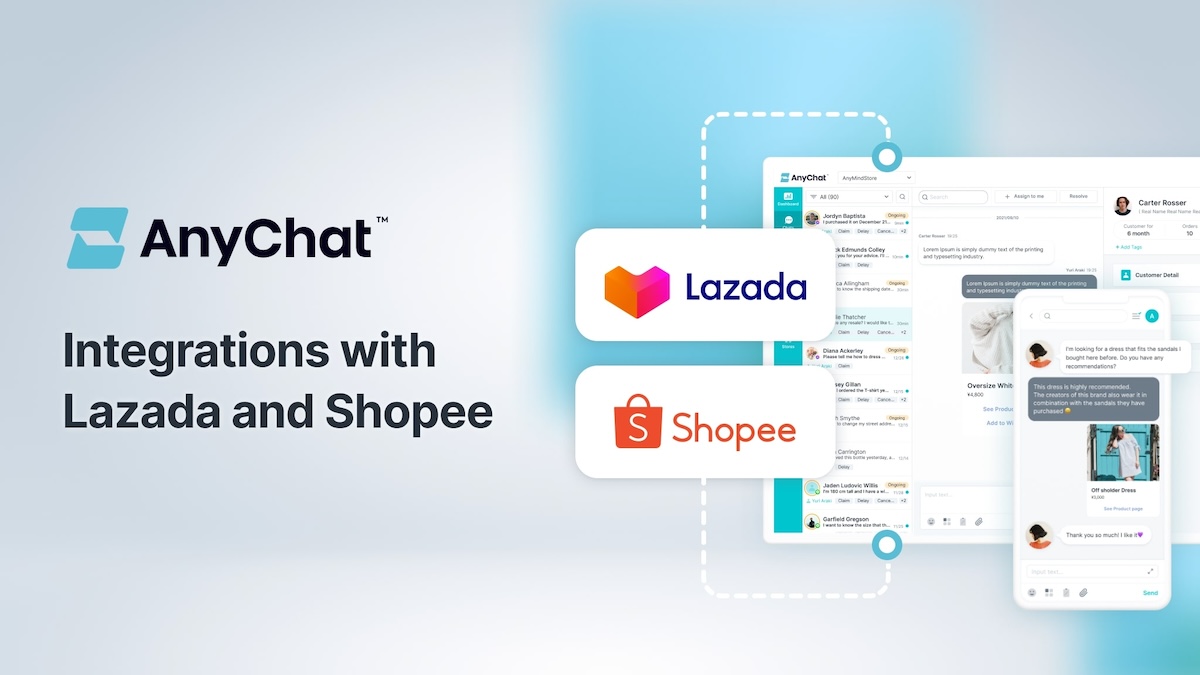 AnyMind Group expands AnyChat capabilities to e-commerce marketplaces through integrations with Southeast Asia’s leading platforms, Lazada and Shopee.jpg