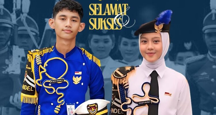 M. Mizan Gauzan Yusuf dan Zahratushyta Dwi Artika lolos paskibraka nasional