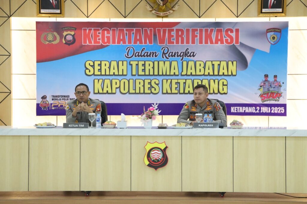 Verifikasi menjelang Sertijab Kapolres Ketapang
